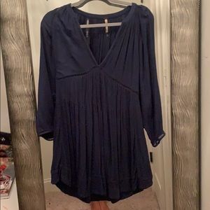 Blue free people dress